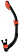 Mares Rebel Dry Snorkel - Black/Red