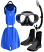 Scubapro Nova 2 Fin Package Blue