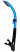 Apollo SV Dry Flex Silicone Snorkel - Metallic Blue