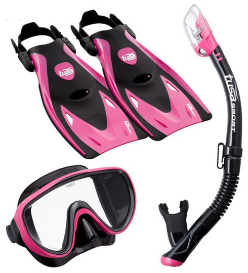 Tusa Sport Serene Mask & UF21 Fin Set Pink