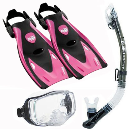 Tusa Sport Imprex 3D Dry & UF21 Fin Set Pink