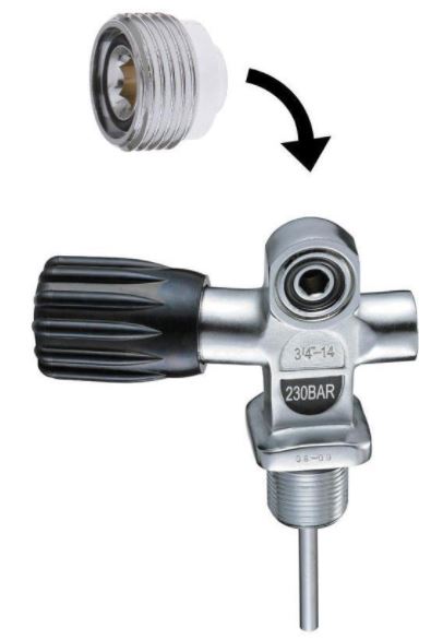 Tank Valve Insert DIN to Yolk Fabre 230bar