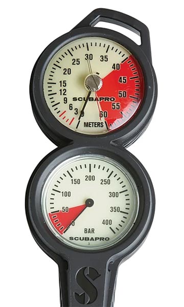 Scubapro Twin SPG + Depth Gauges 