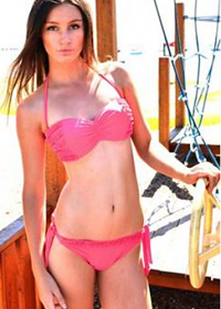 WOW Bikini Frilled Pink