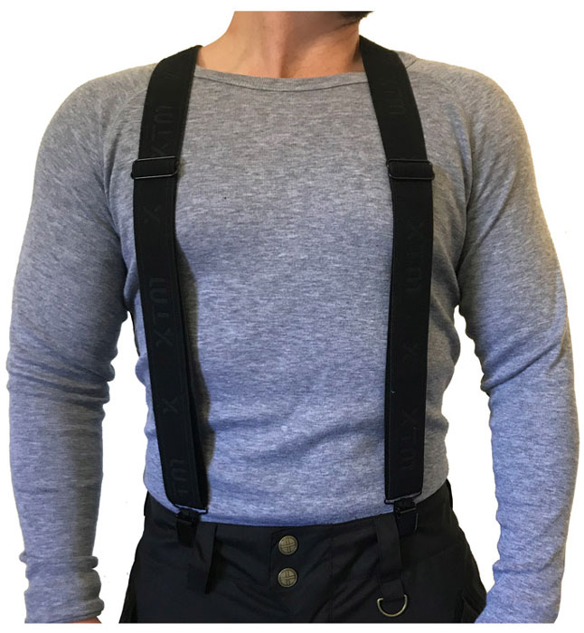 XTM Adults Suspenders Black 