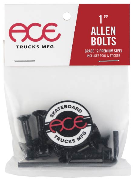 Ace Bolts 1" Black with Allen