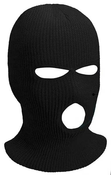 Heist 3 hole Balaclava Black