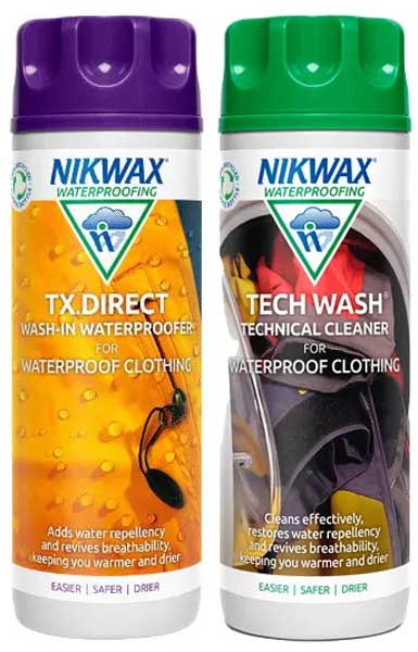 Nikwax Tech Wash/TX Direct Twin Pack